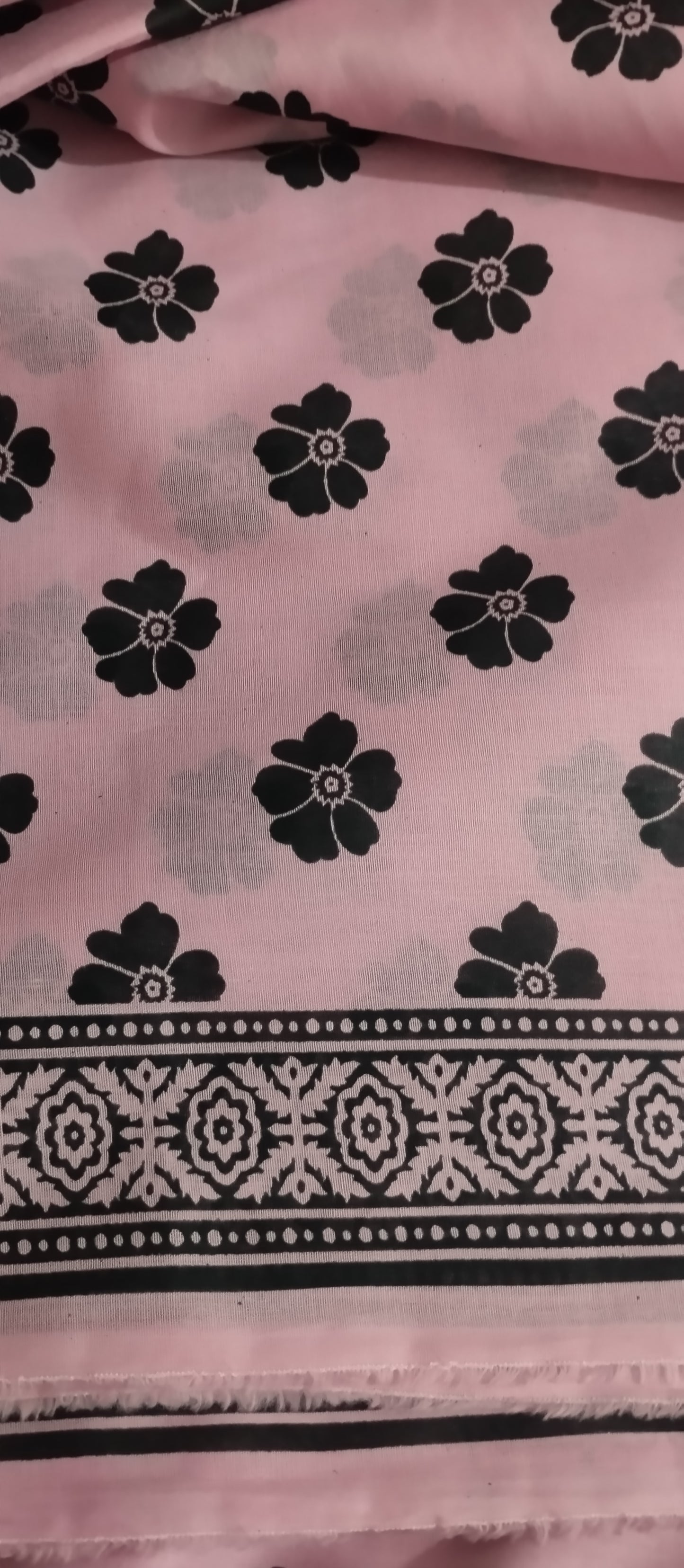2pc Unstiched Printed Cord Set