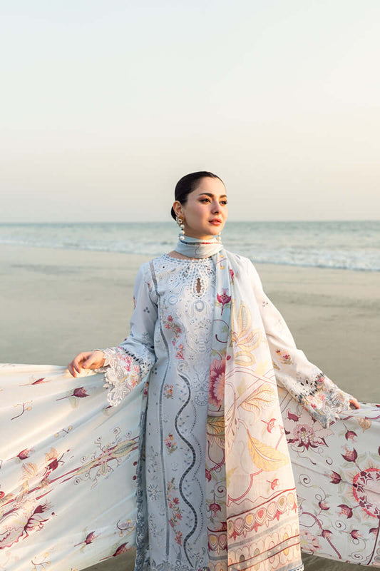 3pc Qalamkar Leftover Luxury Lawn