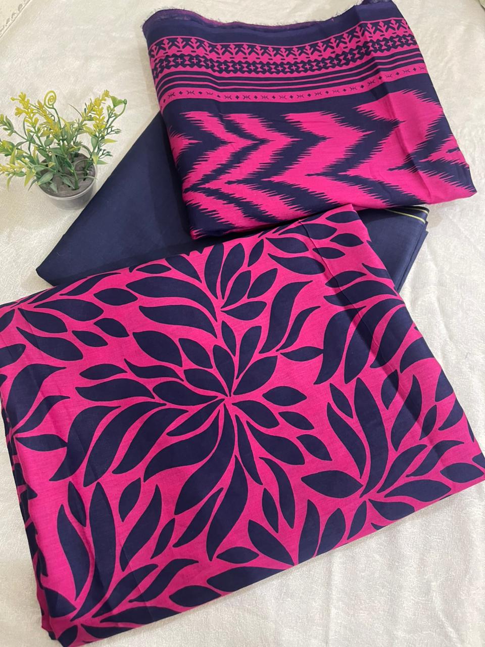 3pc Alkaram Printed Lawn