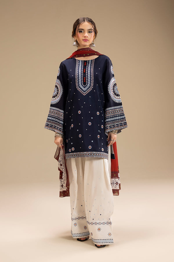 3pc Embroidered Jazmin Lawn