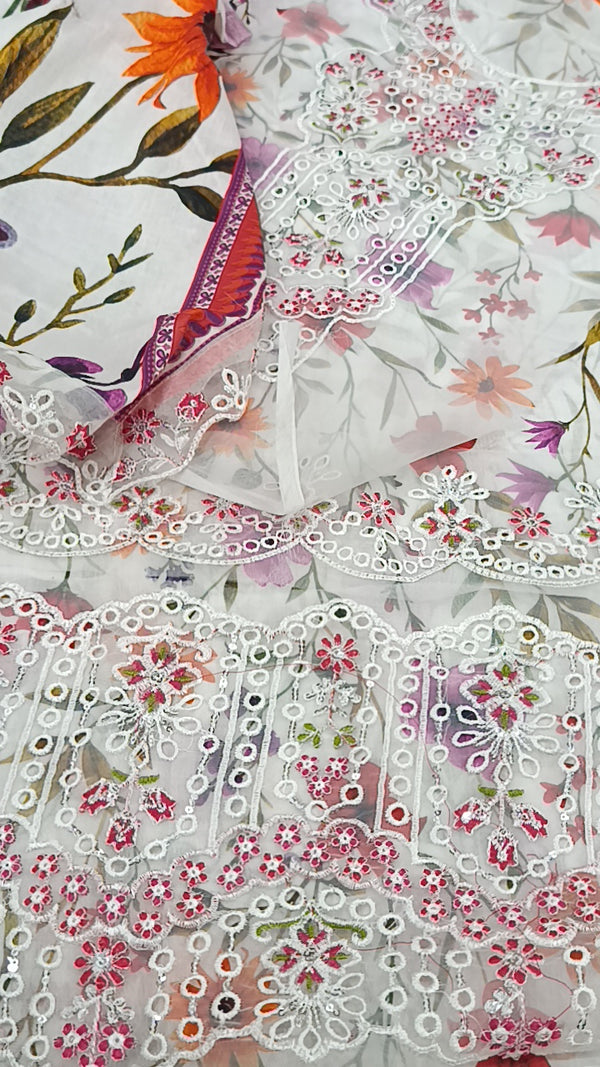 3pc Floral Bliss Embroidery