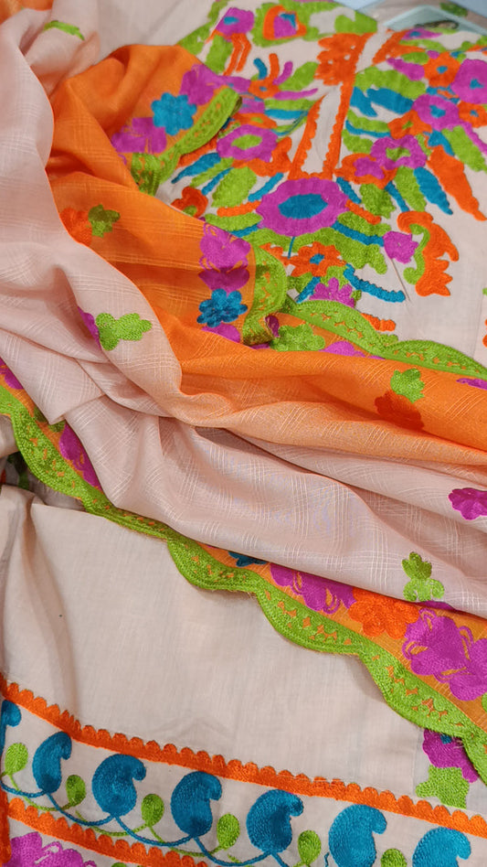 3pc Multi Embroidered Rainbow Lawn
