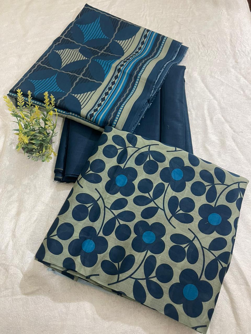 3pc Alkaram Printed Lawn