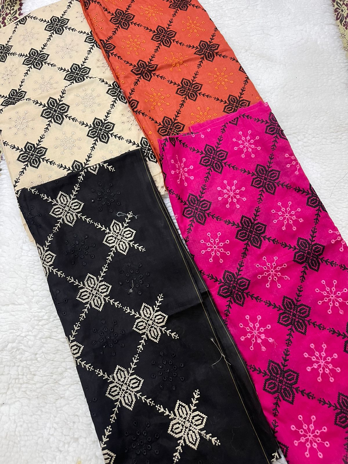 2pc Cross Stitch Embroidered Lawn
