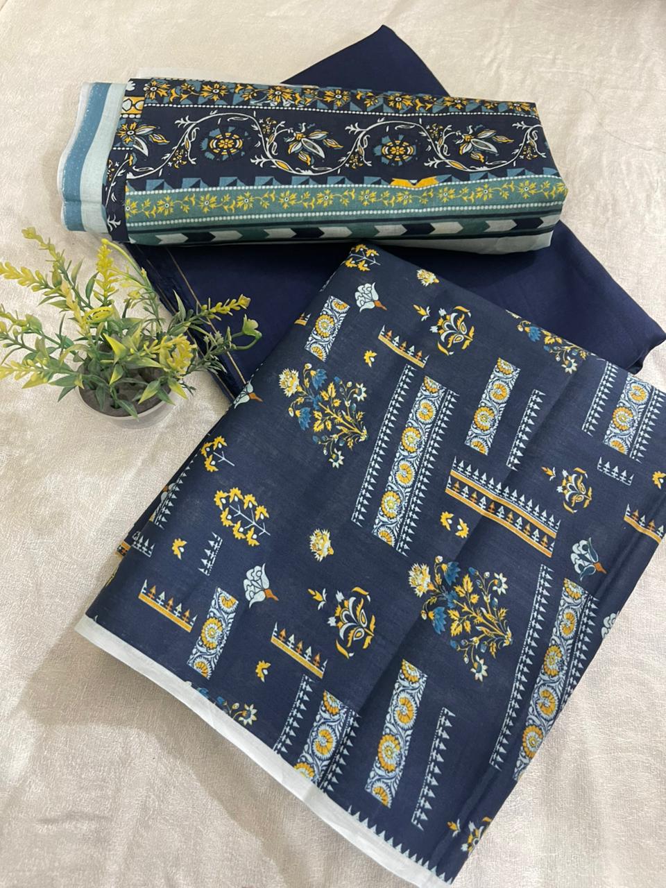 3pc Alkaram Printed Lawn