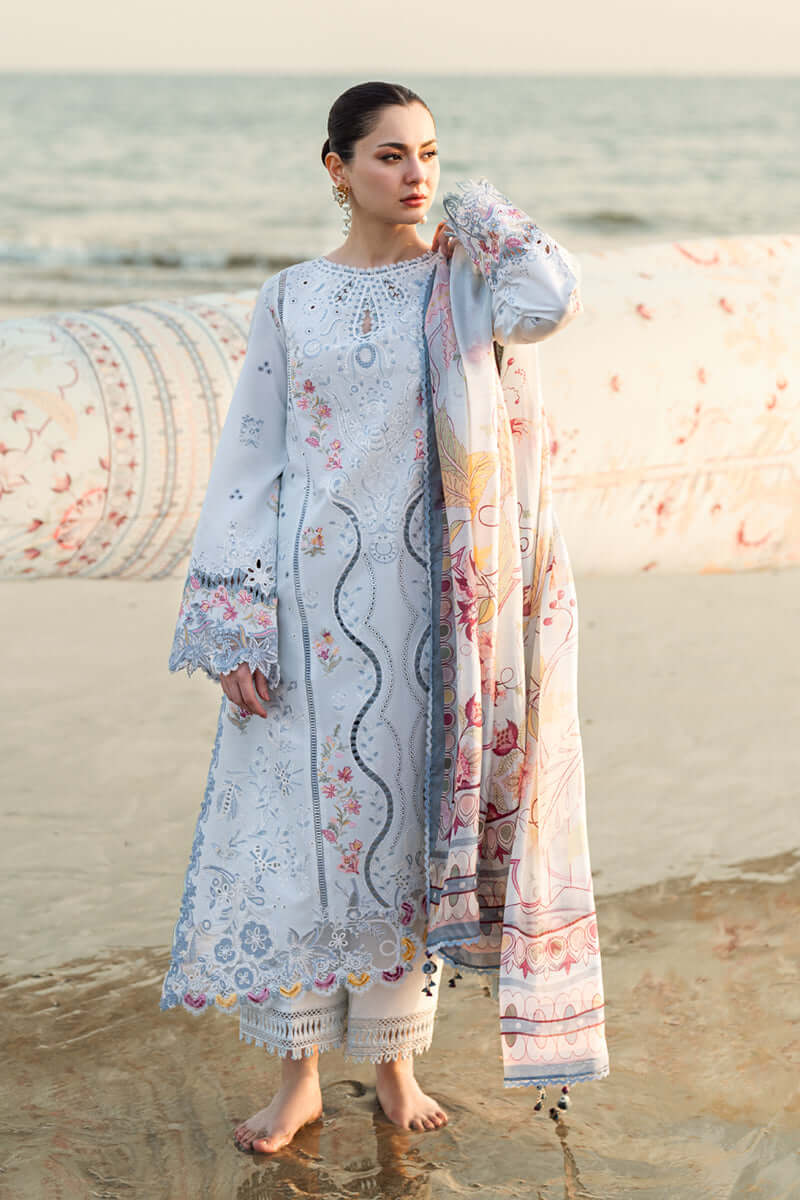 3pc Qalamkar Leftover Luxury Lawn