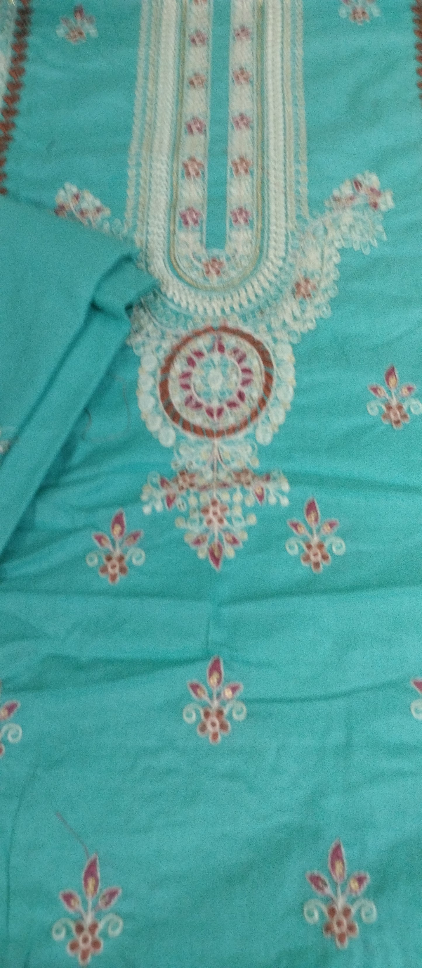 2pc Embroidered Kesriya Branded Lawn